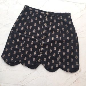 Cooperative Scallop Floral Mini Skirt